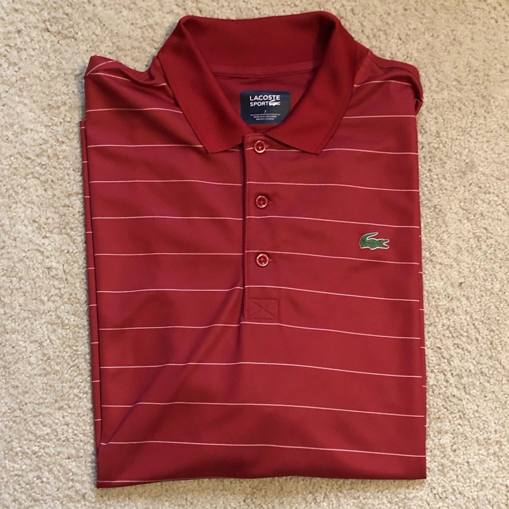 Lacoste polo shirt size 7